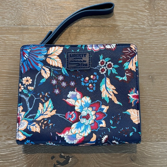 Liberty of London Handbags - Liberty London Floral Wristlet - Navy Multi